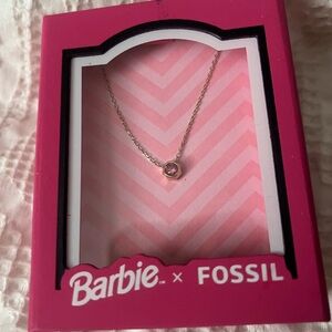 Fossil Pink Pendant Necklace